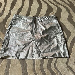 Forever 21 metallic skirt